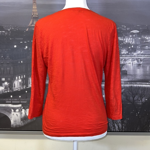 ARMAND VENTILO TOP IN CORAL RED - Picture 4 of 7